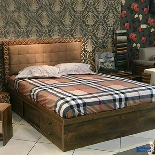 تخت خواب دونفره آکارس مدل لمسه