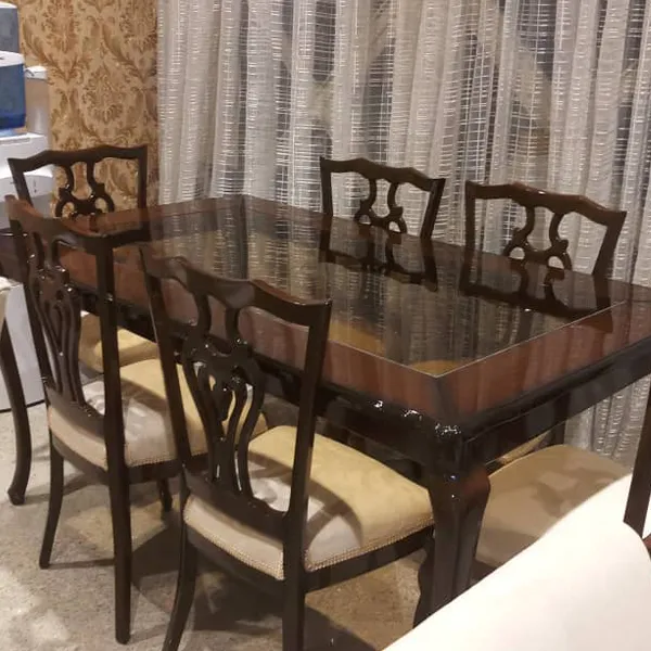 ست ناهارخوری الینا چوب مدل چنگی اتریشی