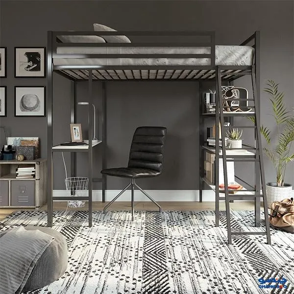 تخت خواب فلزی یک نفره کمجا DS مدل D5