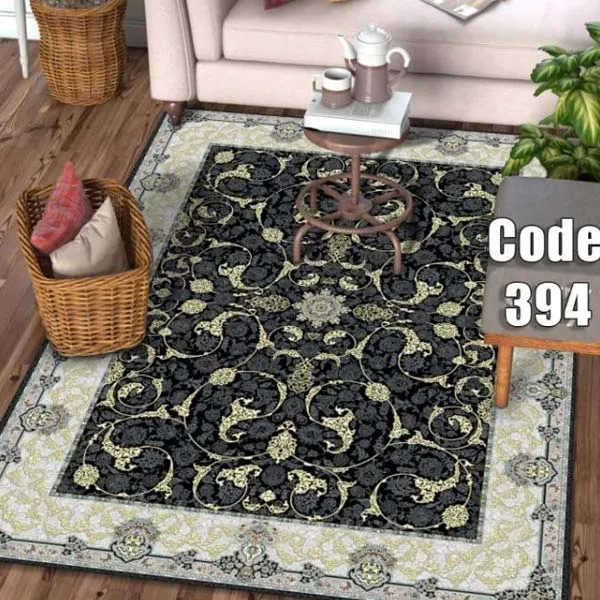 کاور فرش سنتی طوسی نگین ترمه مدل 394