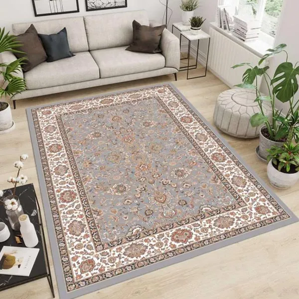 کاور فرش سنتی طوسی نگین ترمه مدل 397