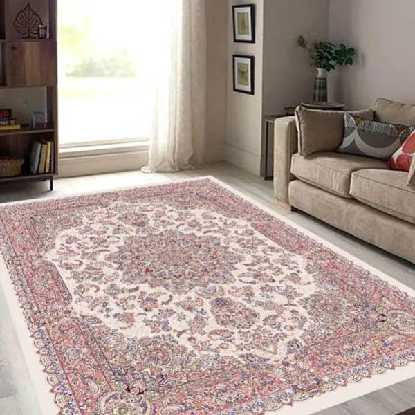 کاور فرش مخمل سنتی نگین ترمه مدل 347