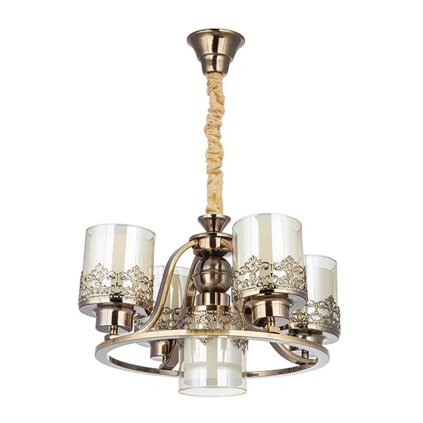لوستر ۵ شعله چشمه نور کد N2663-4+1