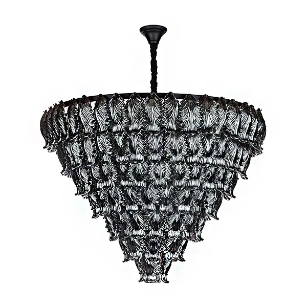 ‌لوستر 16 شعله کریستالی چشمه نور مدل MO4401/80-BK