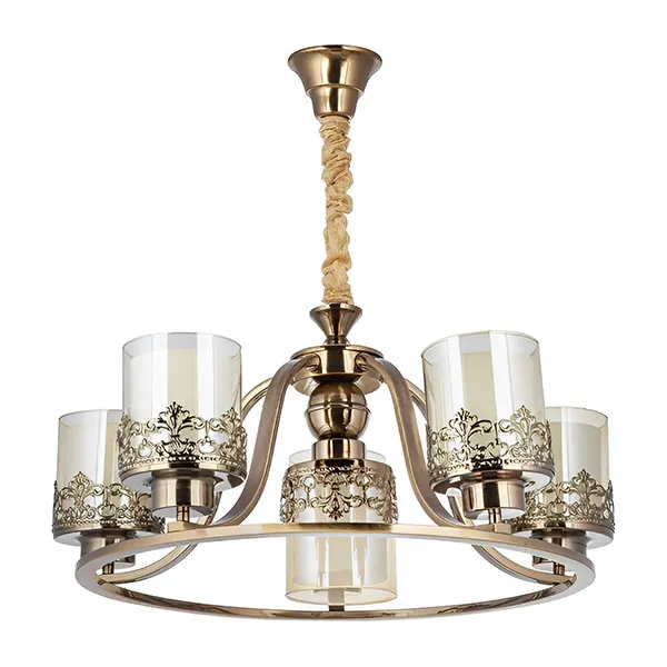 لوستر 6 شعله چشمه نور مدل N2663-5+1