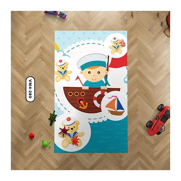 فرش اتاق کودک دستیکور مدل دریا VM4-280