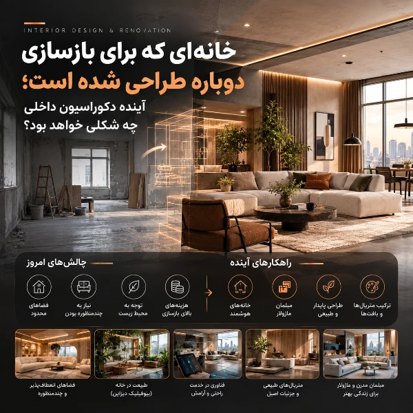 خانه‌ای که برای بازسازی دوباره طراحی شده است؛ آینده دکوراسیون داخلی چه شکلی خواهد بود؟