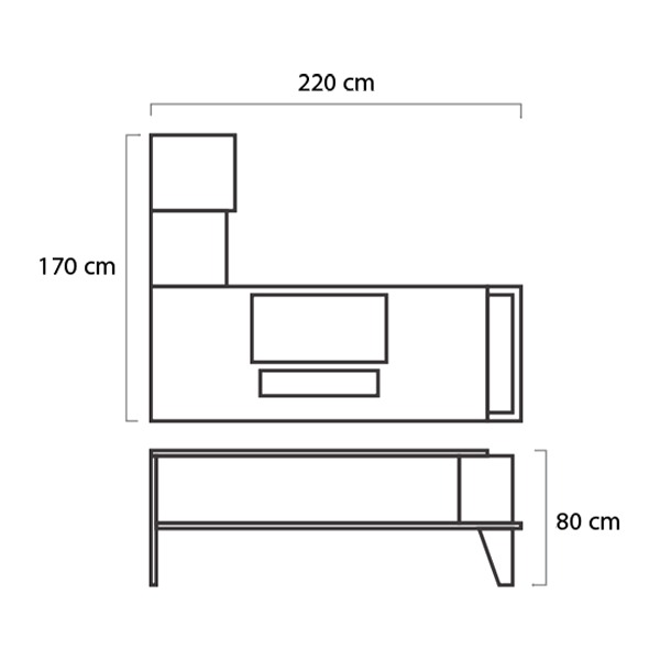 میز مدیریت میکرون مدل M-18 - 2