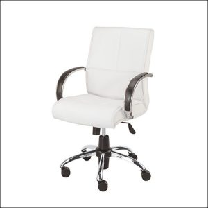صندلی کارمندی پویا مدل k701 با روکش سفید