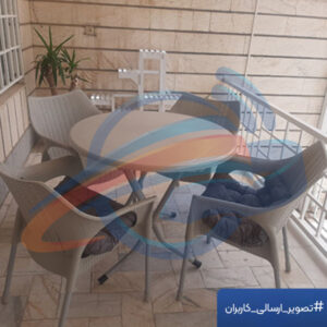 تصویر ارسالی مشتریان از صندلی و میز ناصر پلاستیک