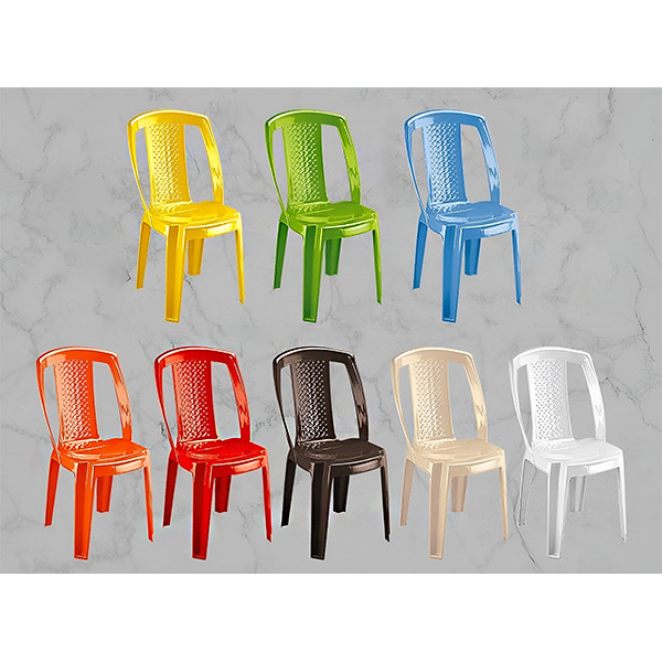 صندلی پلاستیکی بدون دسته ناصر پلاستیک مدل 805 در رنگ بندی جذاب کالیته