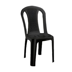 صندلی پلاستیکی بدون دسته ناصر پلاستیک مدل 841 در رنگ مشکی