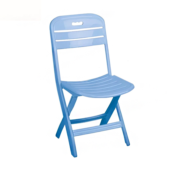 صندلی پلاستیکی تاشو ناصر پلاستیک مدل 835 رنگ آبی