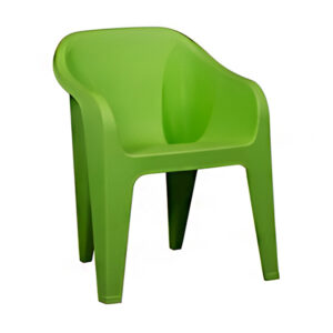 صندلی پلاستیکی دسته‌دار ناصر پلاستیک مدل 889 در رنگ سبز