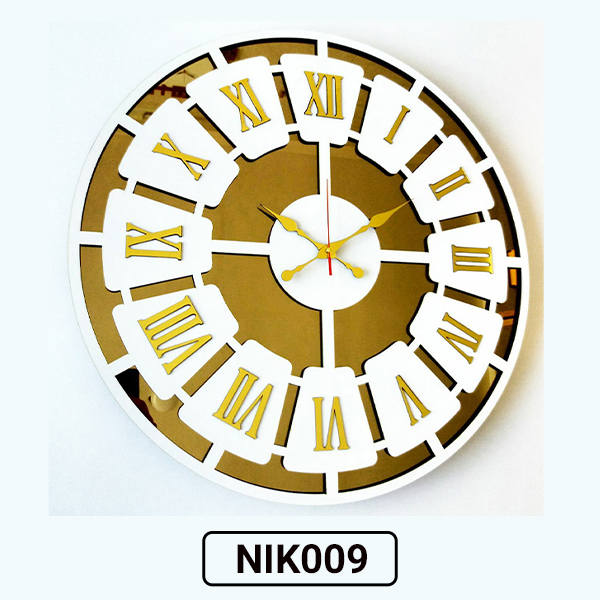 ساعت دیواری شیک نیک تایم مدل Nik008