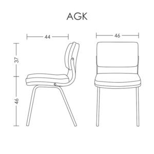 صندلی استیل آرتمن مدل AGK