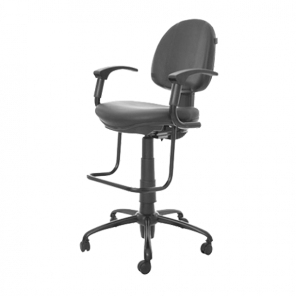 صندلی کارگاهی مدل K303 راد سیستم دارای جا پایی می باشد.