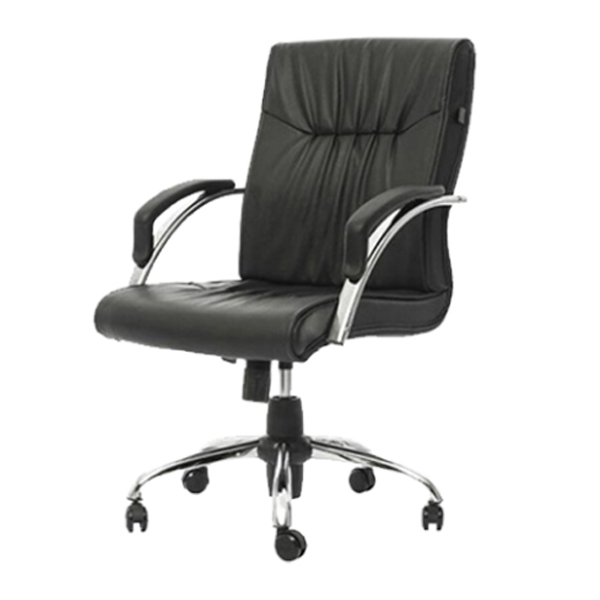صندلی مدیریتی مدلM408راد سیستم دارای روکش چرمی مشکی می باشد.