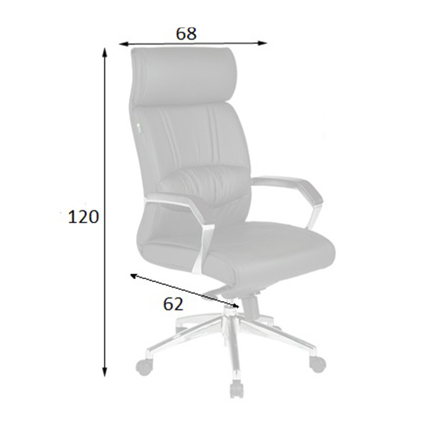 ابعاد صندلی مدیریتی T6005