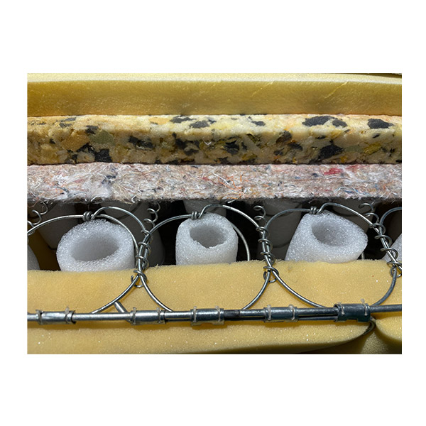 تصویر از لایه های روی فنر تشک لایف مدل گلدن لایف