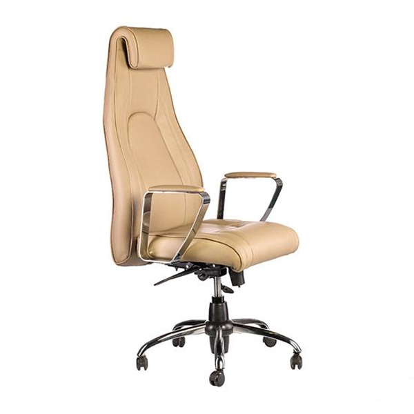 صندلی مدیریتی مدل 446 راد سیستم دارای روکش کرم رنگ می باشد.