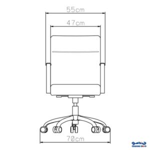 ابعاد صندلی کارمندی تراست مدل KARIZ E