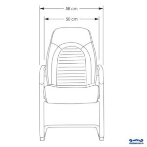 ابعاد صندلی کنفرانس تراست مدل LAVIN C