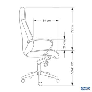 ابعاد صندلی مدیریتی تراست مدل LAVIN M