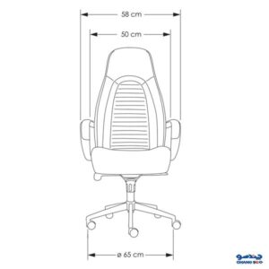 ابعاد صندلی مدیریتی تراست مدل LAVIN M