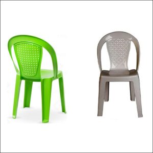 صندلی پلاستیکی ناصر پلاستیک مدل 942 در دو رنگ طوسی و سبز