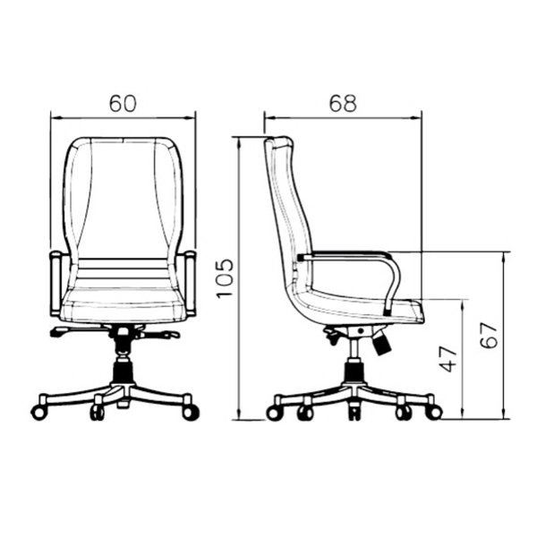ابعاد صندلی مستحکم کارشناسی رایانه صنعت مدل 2002 B910z استاندارد است و می توان در دفاتر کار و ادارات از این صندلی استفاده نمود