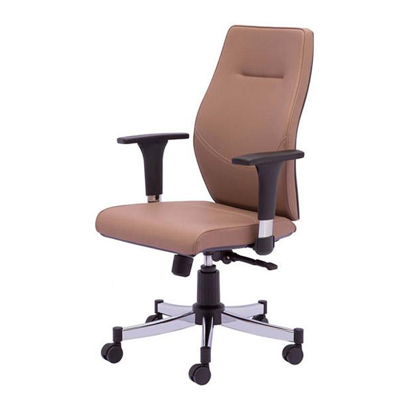 صندلی کارمندی برندرایانه صنعت گلدیسk918 دارای طراحی زیبایی می باشد و به رنگ قهوه ای است.