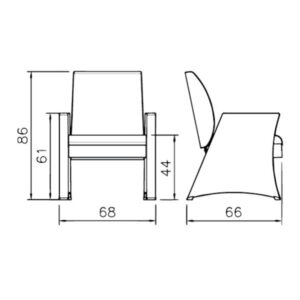 ابعاد مبل تکنفره رایانه صنعت مدل لوکا F927p1 بسیار استاندارد است و طراحی جذابی دارد