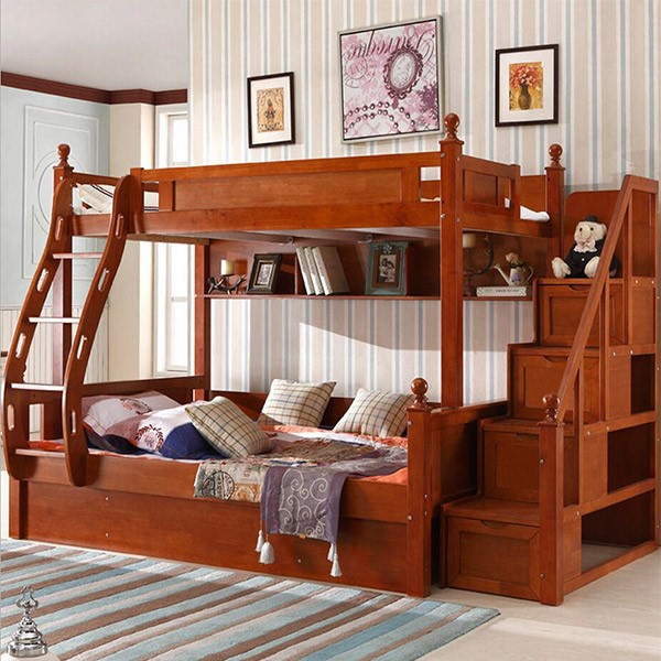 تخت 2 طبقه چوبی