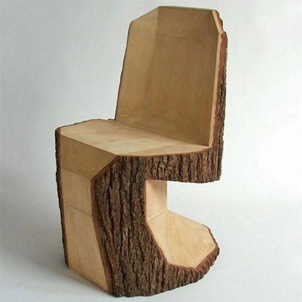 صندلی های چوبی به طور کلی مناسب فضای های مدرن و قدیمی می باشد. در کل تصویر این صندلی چوبی بیان گر ساخته شدن صندلی ها از جنس تنه درختان می باشد