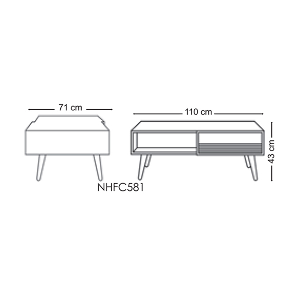ابعاد میز جلو مبلی نیلپر مدل هنزا بسیار مناسب فضای منازل با مسحت های مختلف است و طول، عرض و ارتفاع این میز استاندارد طراحی شده است که استفاده از میز جلو مبلی را راحت و دلپذیر می کند