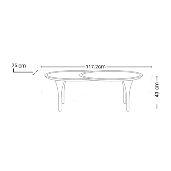 ابعاد میز جلو مبلی نیلپر مدل میناک بسیار استاندارد است و می توان به راحتی در هر مساحتی از فضای منزل از این میز استفاده نمود