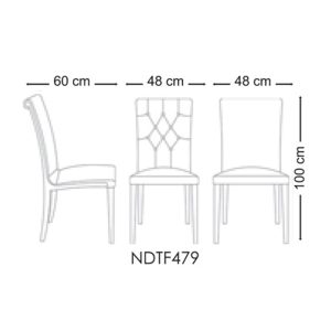 ابعاد صندلی برند نیلپر مدل لومان استاندارد است و می توان به راحتی در هر فضایی از این مدل صندلی استفاده نمود