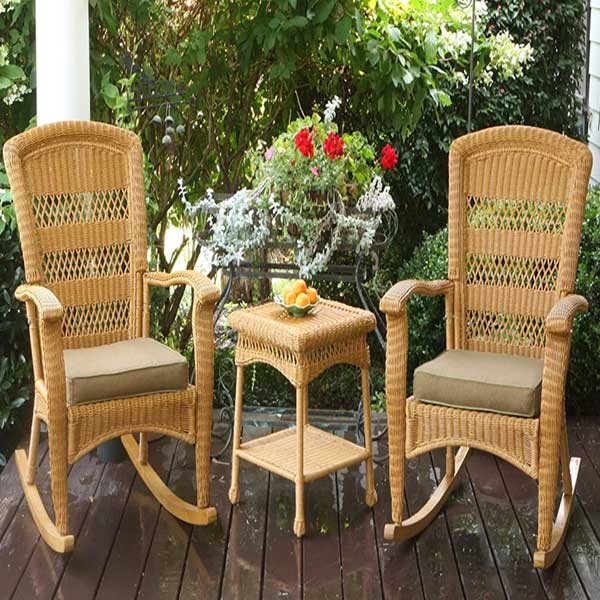صندلی راک حصیری مناسب جهت استفاده در باغ و ویلا