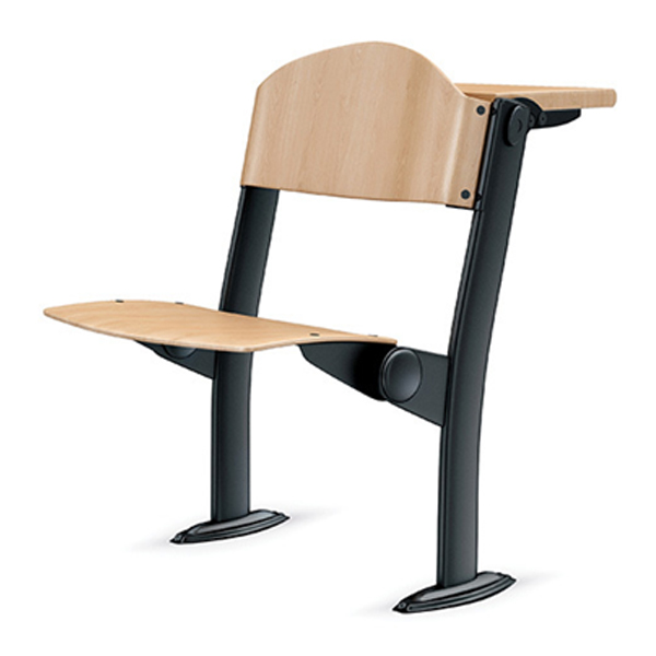 صندلی آموزشی اروند مدل ۲۳۲۰ دارای کف و پشتی از جنس چوب فرم داده شده و میز تحریری در قسمت پشت پشتی دارد.