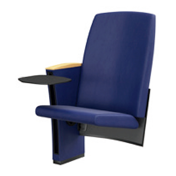 صندلی آمفی تئاتر اروند مدل 3010 دارای روکش آبی رنگ می باشد و در تعداد تکنفره ساخته شده است و دسته تحریر دارد.