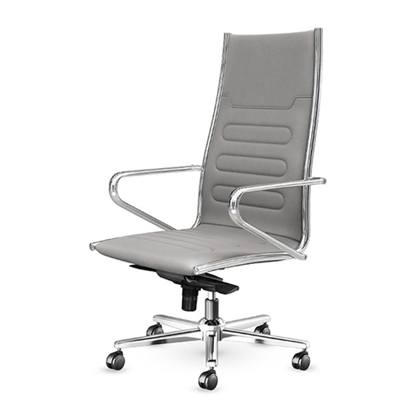 صندلی مدیریتی اروند مدل ۵۶۱۴ دارای دو دسته در طرفین با طراحی خاص و هشتی شکل است و رنگ روکش آن نیز خاکستری می باشد.