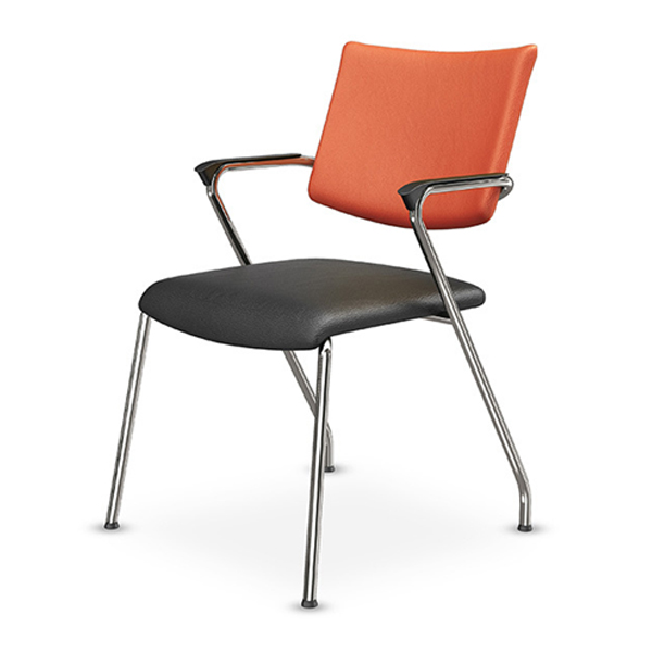 صندلی ثابت اروند مدل 3810 دارای دو دسته متصل به پشتی و نشیمن می باشد. رنگ روکش پشتی آن صورتی است.