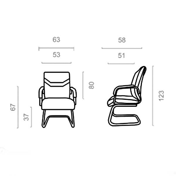 صندلی کنفرانس Tetra مدل CT770 از برند داتیس را می توانید با روکش های چرم در انواع رنگ بندی از نمایندگی های معتبر سفارشی سازی نمایید.
