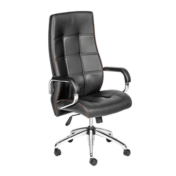 صندلی مدیریتی VITRA داتیس مدل MV840دارای روکشی مشکی رنگ و پایه های پنج پر است. این صندلی جک تغییر ارتفاع نیز دارد.