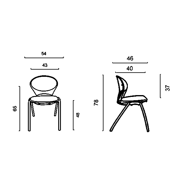 ابعاد صندلی ROMA داتیس مدل SR325Xکه شامل عمق، عمق نشیمن، ارتفاع و عرض است در تصویر کاملا مشخص می باشد.