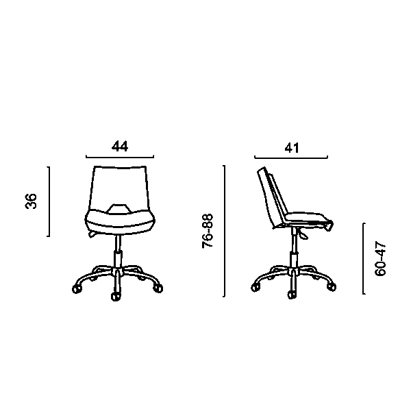 صندلی کارمندی PRIMA مدل EP365X از برند داتیس را می توانید با روکش چرم و پارچه ای متناسب دکوراسیون خریداری نمایید.