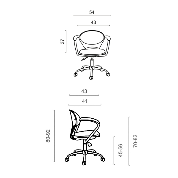 صندلی کارمندی ROMA مدل ER325 از برند داتیس را می توانید با پایه های پنج پر کرومی می توانید برای خودتان تهیه نمایید.