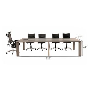 ابعاد میز کنفرانس جلیس مدل لاوان که شامل طول و عرض و ارتفاع است به طور کامل در تصویر مشخص می باشد.