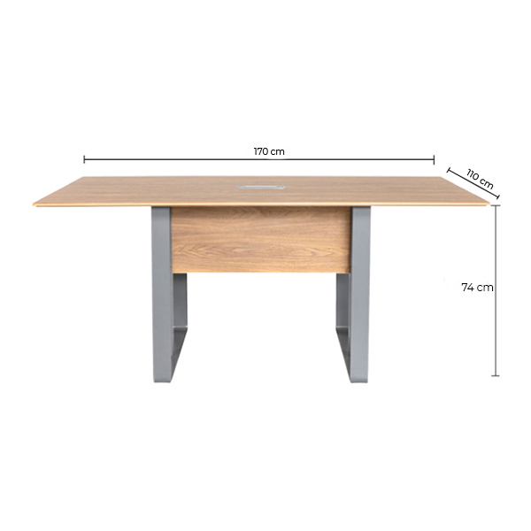 ابعاد میز کنفرانس 4 نفره جلیس مدل دنا شامل طول و عرض و ارتفاع